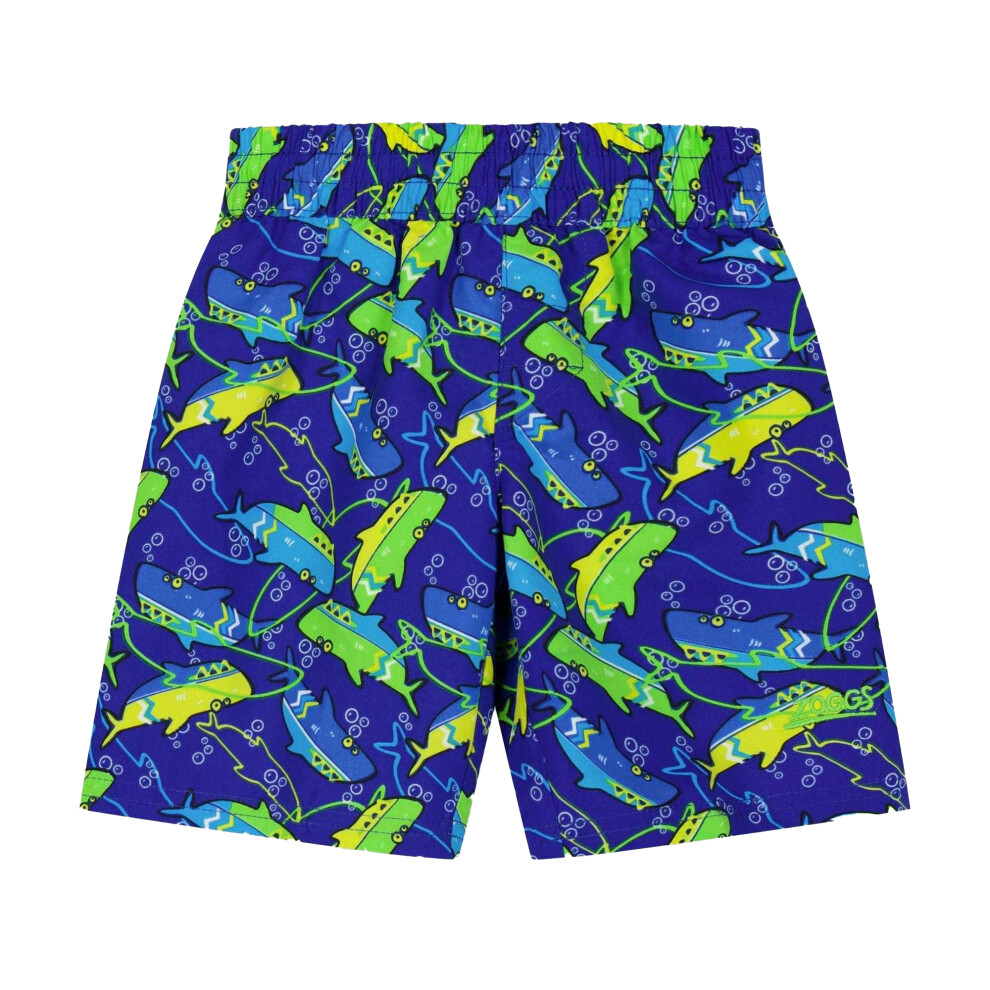 Zoggs (2-3 Years, Blue) Boys Shark Swim Shorts