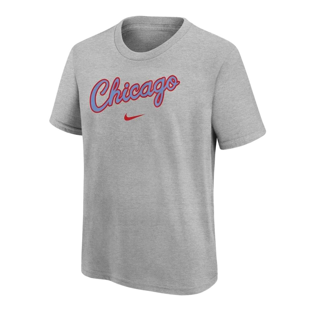 Nike (11-12 Years, Grey/Red/Blue) Childrens/Kids Nba City Edition Essential Chicago Bulls T-Shirt
