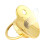Baby Pacifier with Rhinestone Gold Clip and Personalized 3