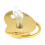 Baby Pacifier with Rhinestone Gold Clip and Personalized 4