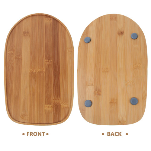Bamboo Appliance Slider Mat for Mobile Kitchen Counters 2