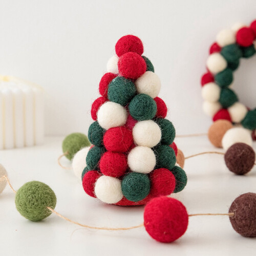 Wool Felt Balls for Home Decor 36 pcs per box 1