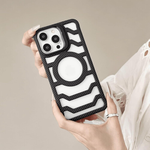 Carbon Fiber Open-Frame Case with Camera Holder for iPhone 1