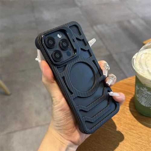 Carbon Fiber Open-Frame Case with Camera Holder for iPhone 2
