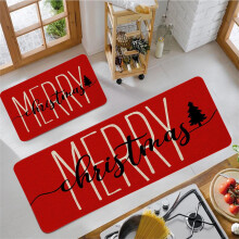 Christmas Red Carpet Set Letter Design 2-Piece