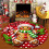 Gingerbread Man Round Rug 80x80cm Flannel Memory Foam 5