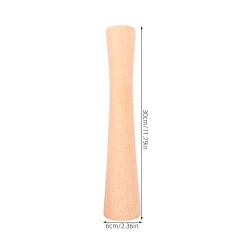 Pilon en bois ergonomique pour le broyage (1 pièce) 1