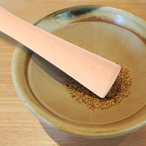 Pilon en bois ergonomique pour le broyage (1 pièce) 2