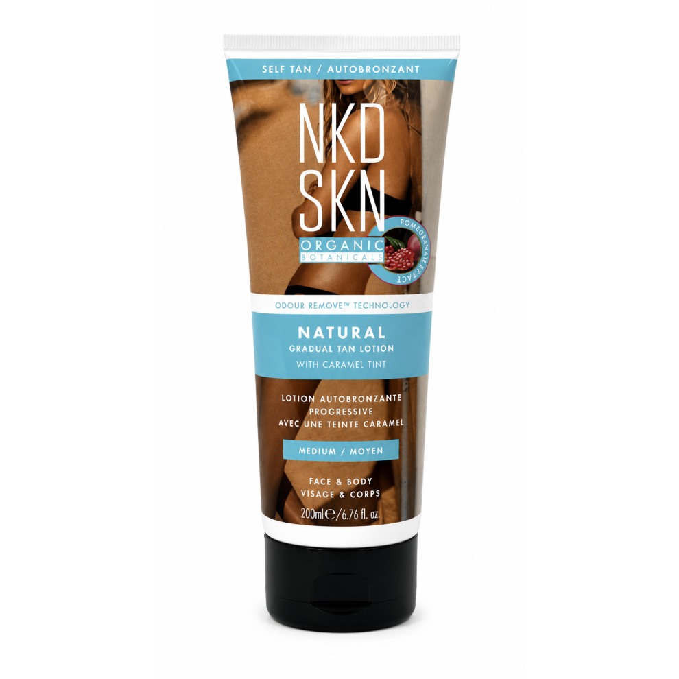 Photos - Sun Skin Care NKD SKN Natural Gradual Tan Lotion With Caramel Tint Medium Pomegranate Extract