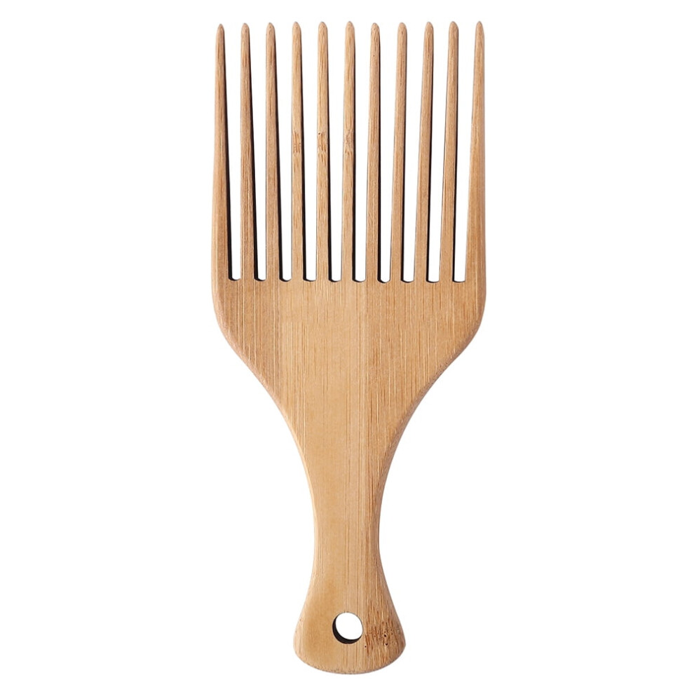 Anti-static bamboo afro comb hair pick 1 piece
