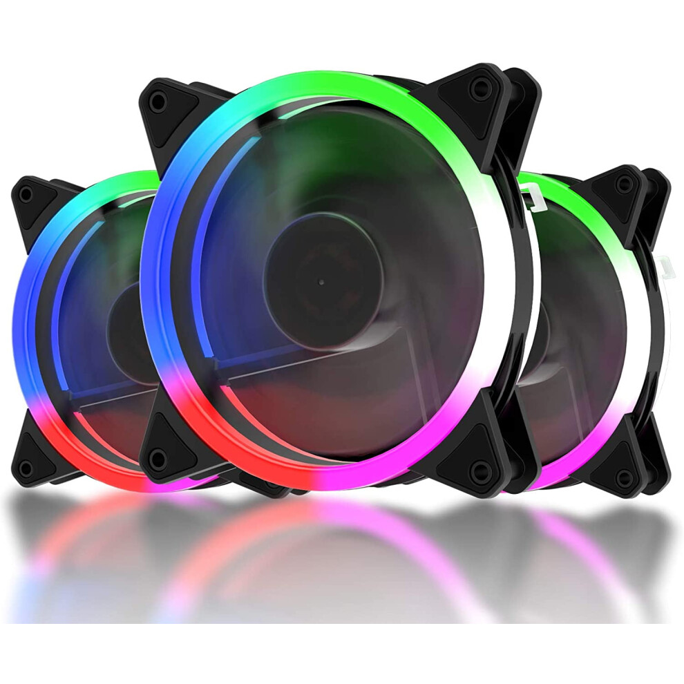 Computer Case Fan 120Mm Silent Triple Pack 917087570954