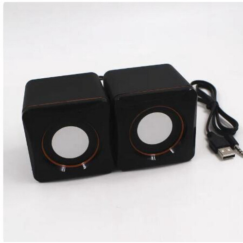 USB Wired Mini Desktop Speakers for Home Office