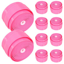 Tennis sweatband overgrip tape 10 rolls pink PU