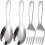 Stainless Steel Serving Spoon and Fork Set 4 Pieces 1