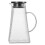 Glass water pitcher with lid 1.5L 1
