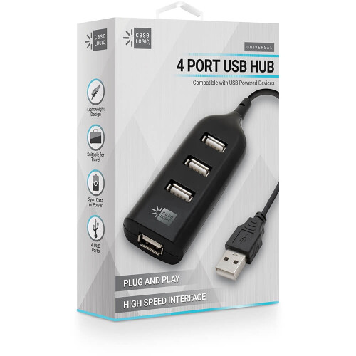 Case Logic USB hub 4-port black