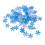 Snowflake decorations iridescent blue winter party 1