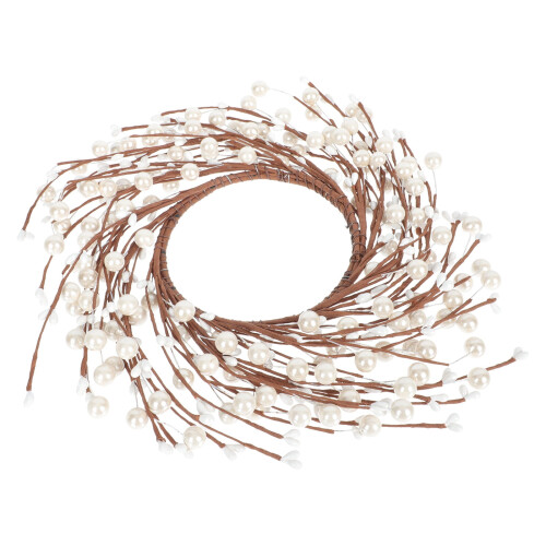 Couronne de perles de Noël faite main, guirlande décorative 1 pièce