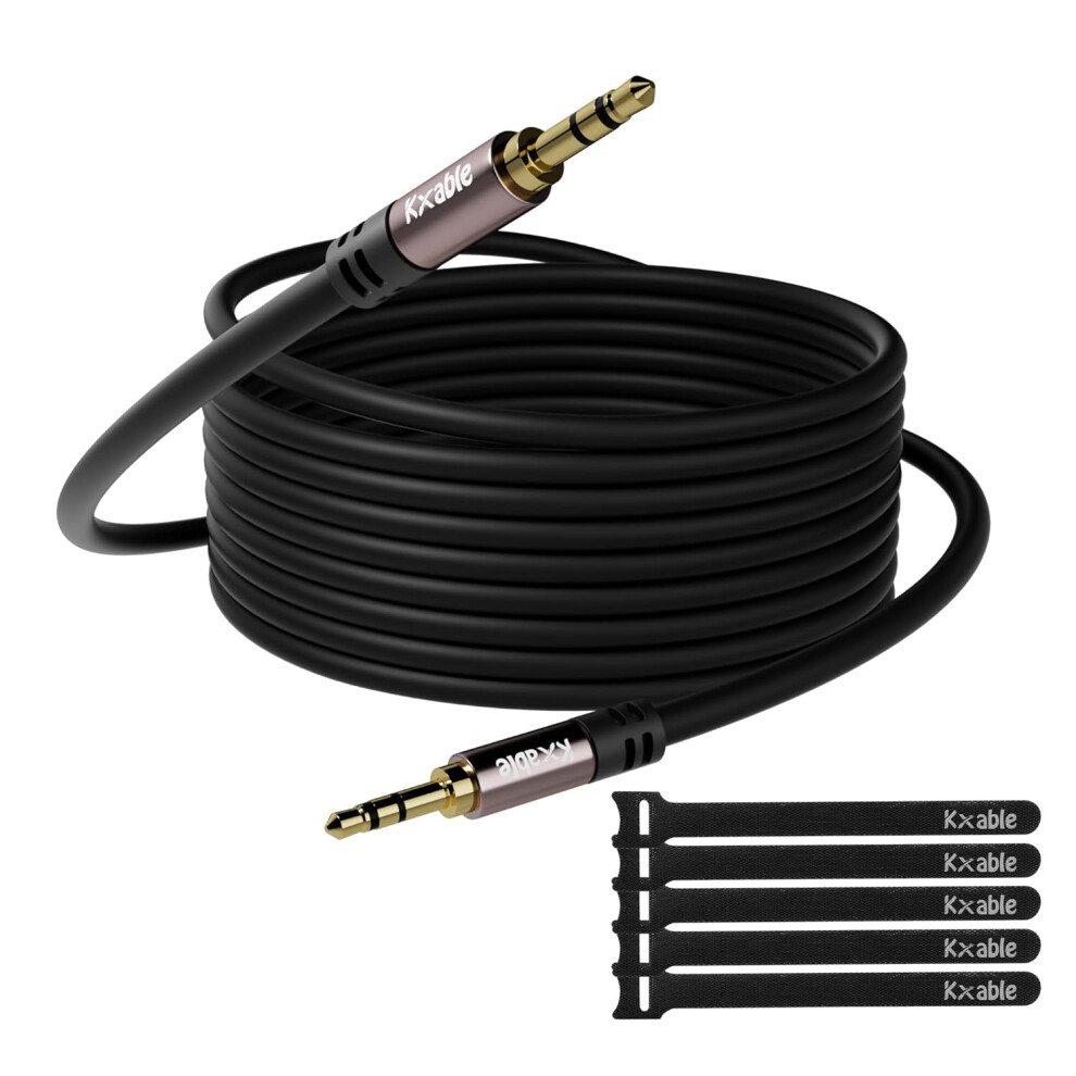 3.5Mm Aux Cable Stereo 50 Feet Male To Male Black 9336866786095