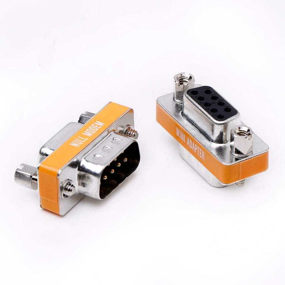 Db9 Null Modem Adapter Male To Female 2 Pack 9336866785517