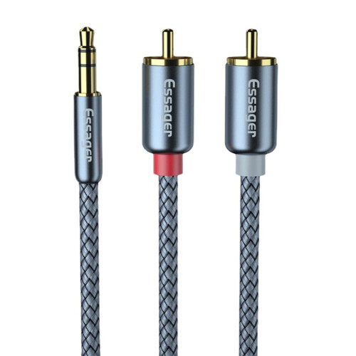 Y-connector RCA audio splitter cable 3.5mm to 2 RCA