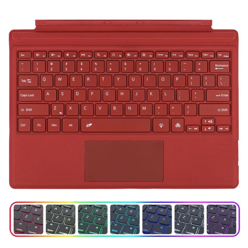 Wireless Bluetooth 5.1 Keyboard with LED Backlit Trackpad 1