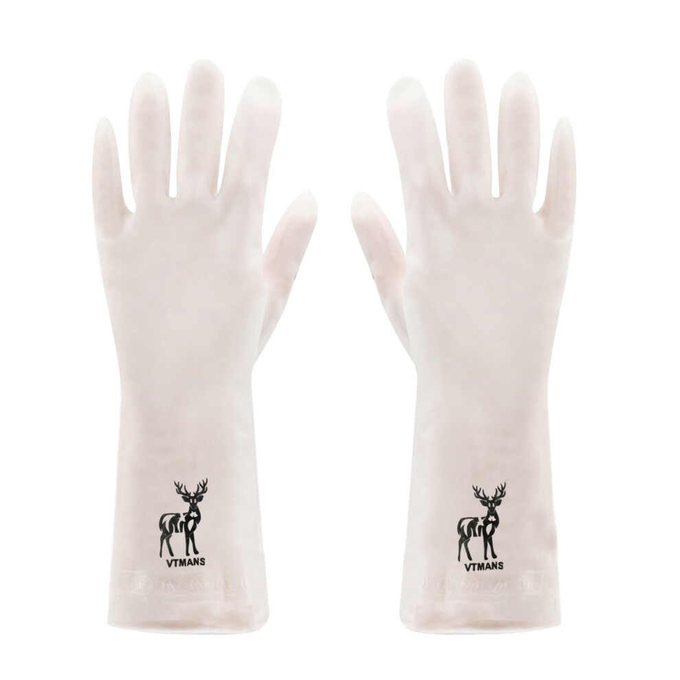Rubber dishwashing gloves long cuff kitchen cleaning gloves