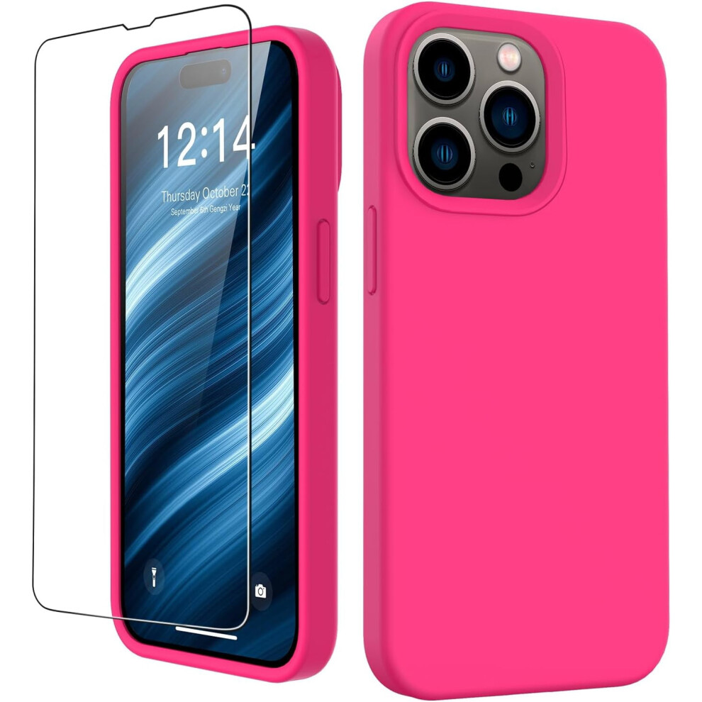 Iphone 15 Pro Case With Screen Protector Liquid Silicone 9336866789317