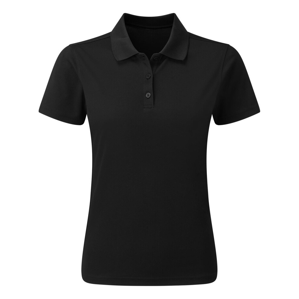 Premier (Xxl, Black) Womens/Ladies Sustainable Polo Shirt