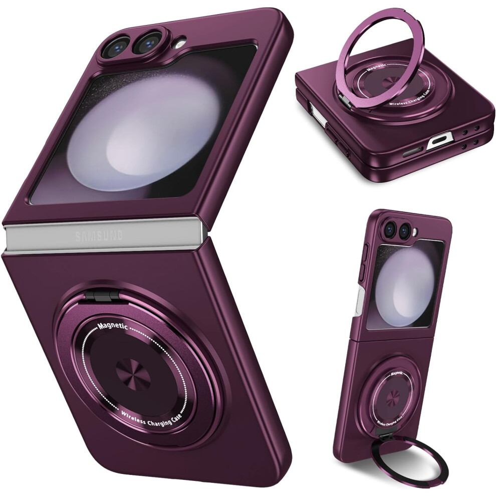 Magnetic Case For Samsung Galaxy Z Flip 6, 360 Rotating 9336866799170