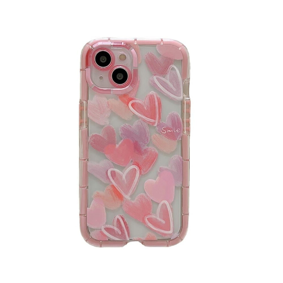 Clear Heart Pattern Tpu Phone Case For Iphone 13 Pro Max 9336866800296