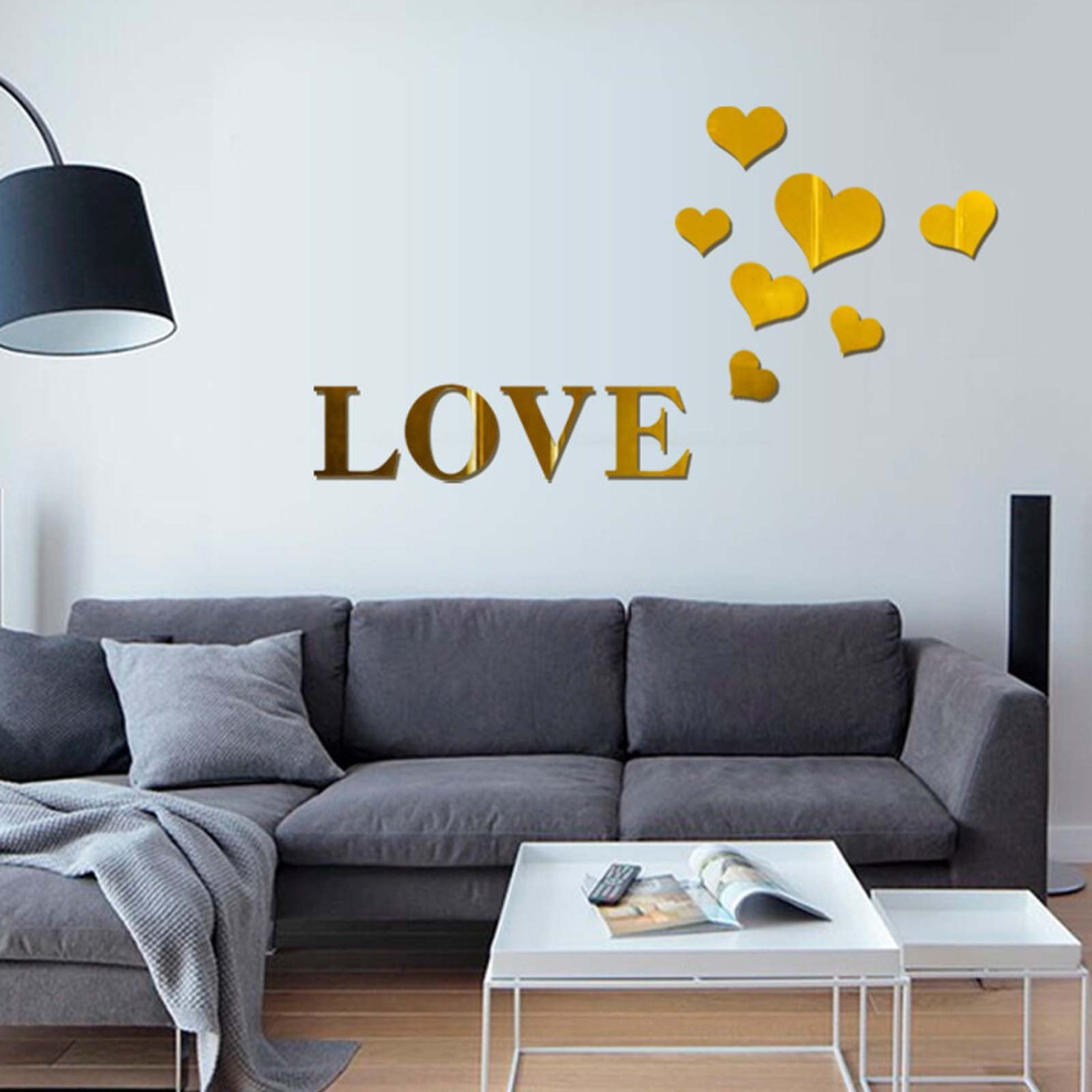Voss Acrylic Love Wall Sticker Removable 1 Piece 9336866803235