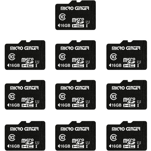 MicroSDHC memory card 16GB Class 10 with adapter