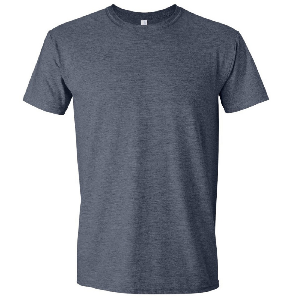 Gildan (4Xl, Heather Navy) Mens Short Sleeve Soft-Style T-Shirt