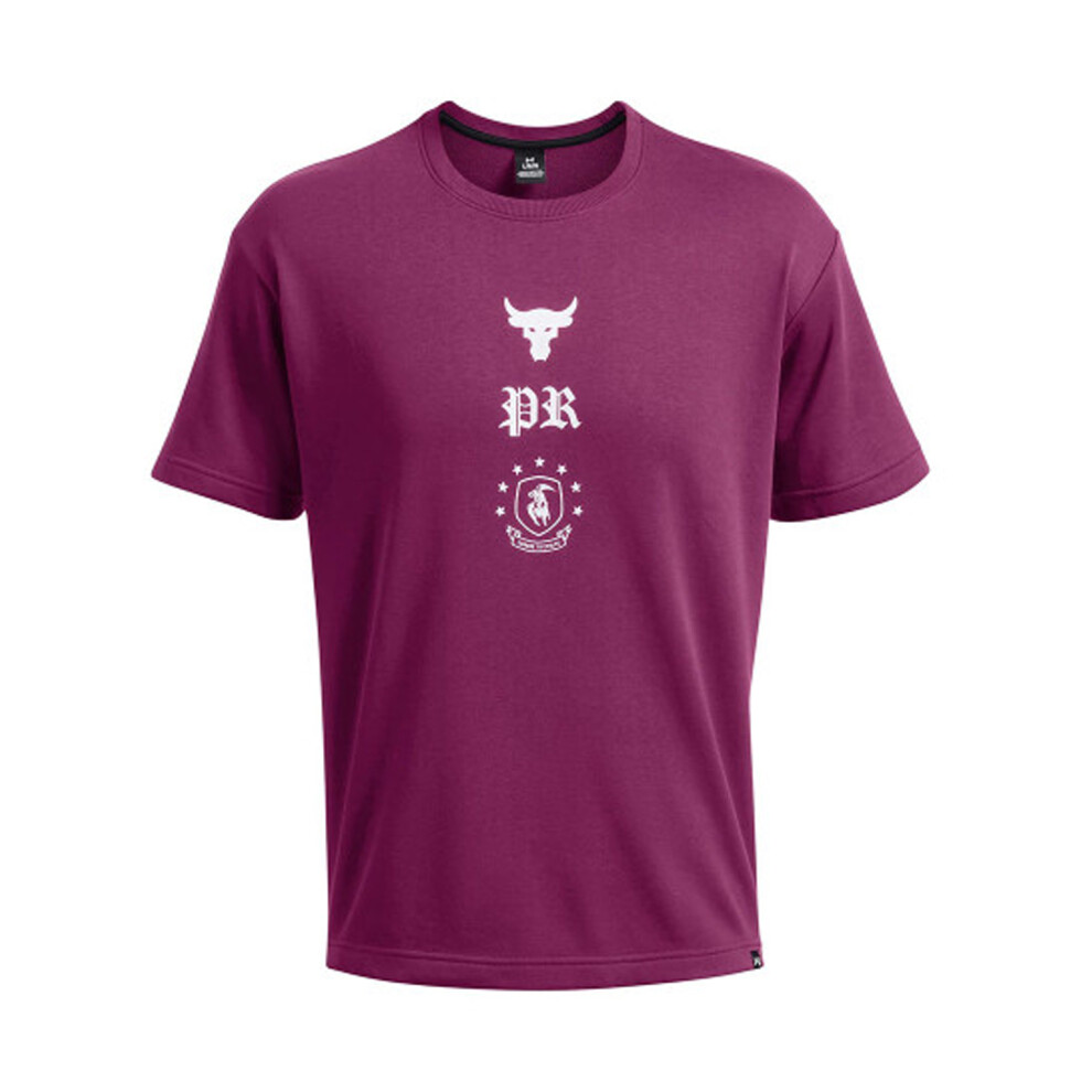 Under Armour (Xxl, Purple) Mens Project Rock Terrycloth T-Shirt