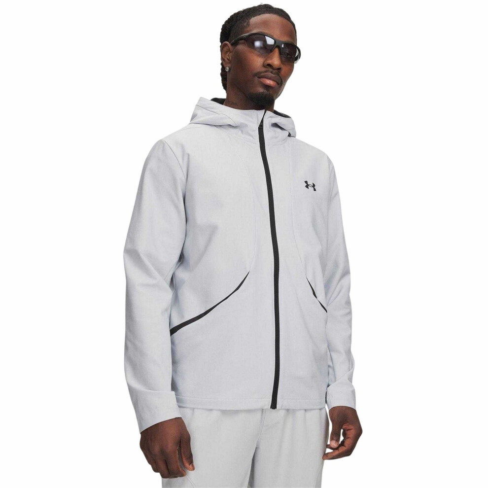 Under Armour (L, Grey/Black) Mens Unstoppable Performance Training Hooded Jacket