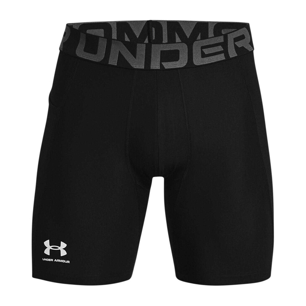 Under Armour (Xl, Black) Mens Heatgear Fitted Compression Shorts