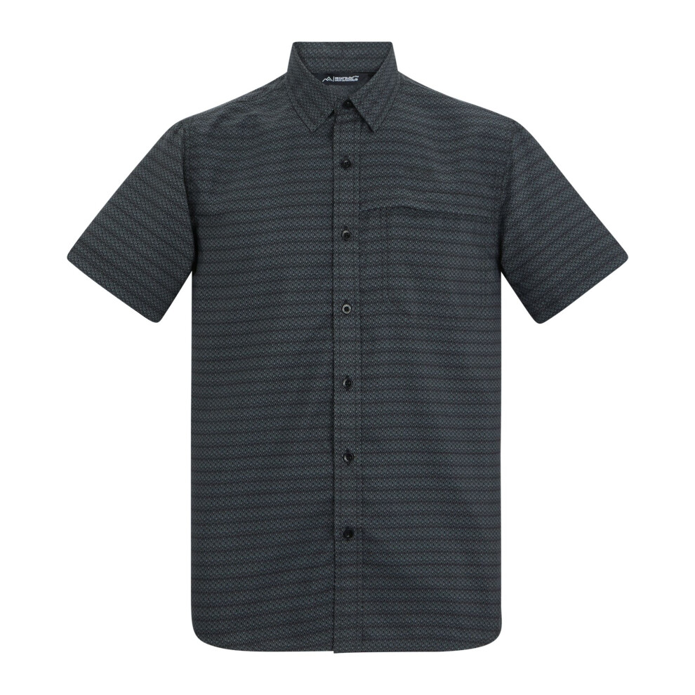 Regatta (L, Dark Storm) Mens Mindano Triangle Short-Sleeved Shirt