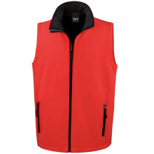 (XL, Red/Black) Result Mens Core Printable Soft Shell Bodywarmer