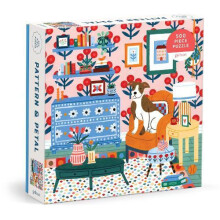 Pattern Petal 500 Piece Puzzle by Galison Paperback Book