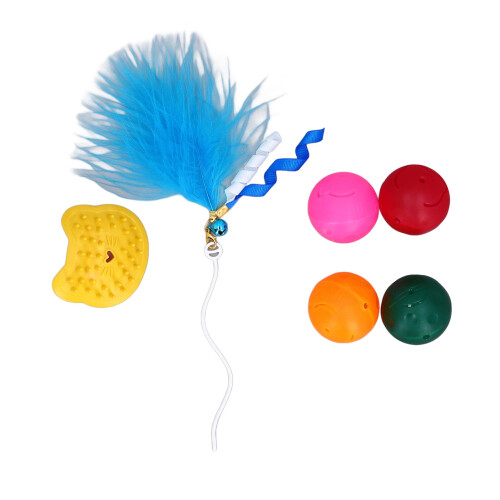 Cat Ball Tower Toy Interactive Detachable Track with 1