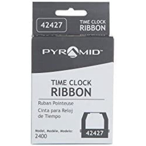 Replacement ribbon for 2400 and AT2400 time clocks black 1