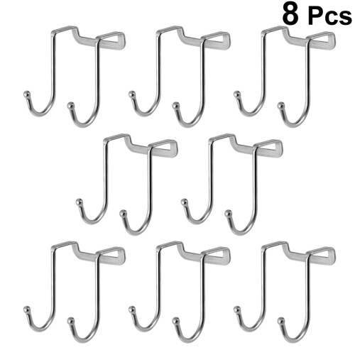 Over Door Hook Stainless Steel S-Shape 8PCS 2