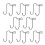 Over Door Hook Stainless Steel S-Shape 8PCS 4