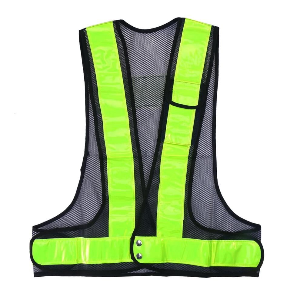 Fishnet Reflective Vest Black High-Visibility Safety 917087568388