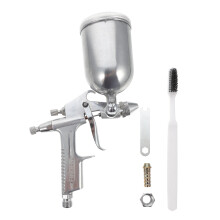 Professional Pneumatic Paint Sprayer Set Silver