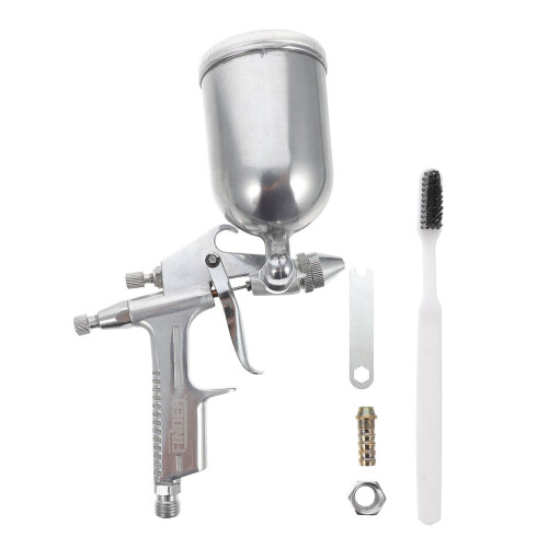Professional Pneumatic Paint Sprayer Set Silver