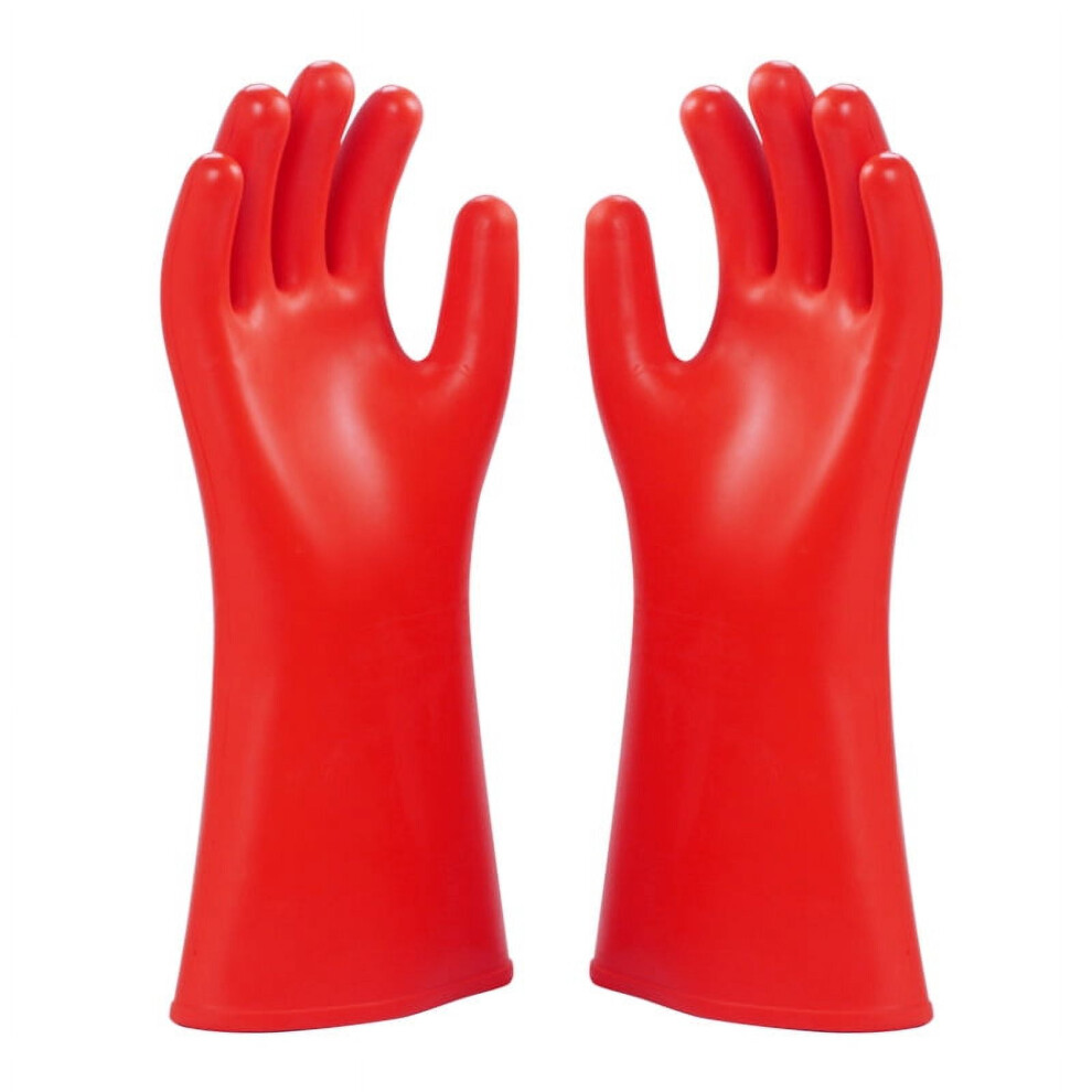 Work Gloves Insulating Rubber High Voltage 1 Pair 917087568647