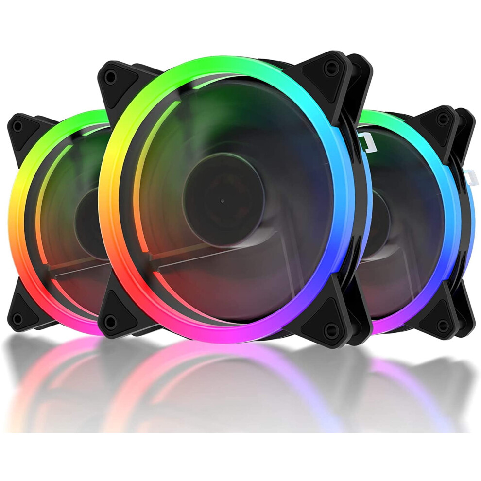 Rgb Case Fan 120Mm Quiet High Airflow Adjustable Color 917087570107