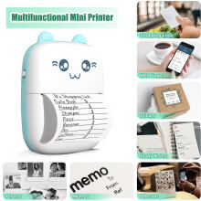 Portable Thermal Printer 200DPI Bluetooth 4.0 with 1 Roll